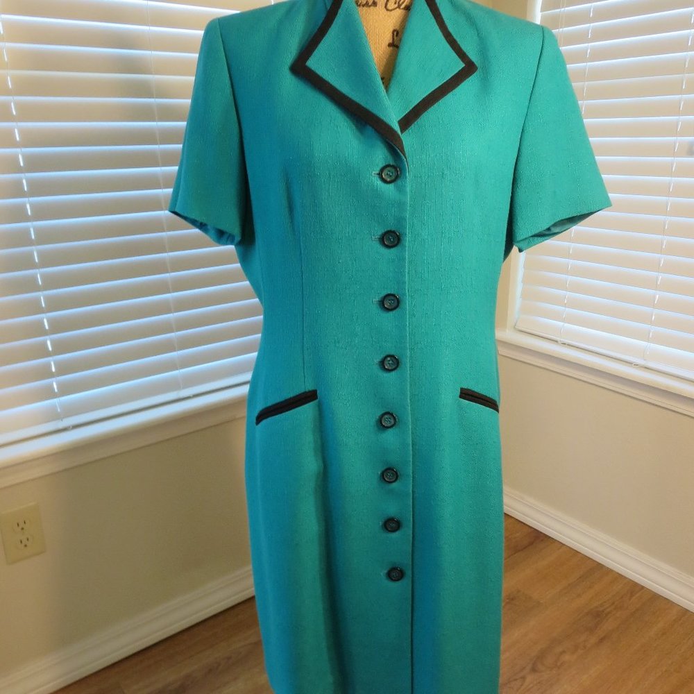 Women's Turquoise KASPER Dress Sz. 14P